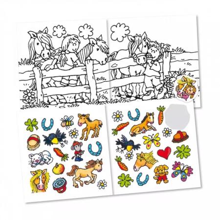 Mini Malbuch- Mein Ponyhof mit Stickern